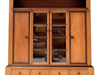 Art Deco Modernist Four-Door Bookcase, 1920s
